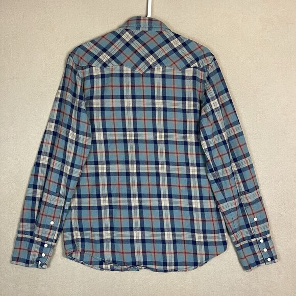 Men's Plaid Button-Up Shirt - Picture 11 of 12